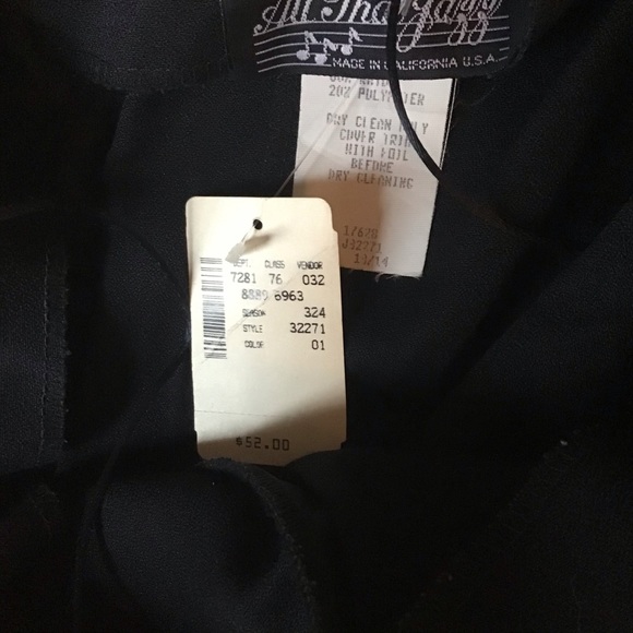 Vintage new old stock All That Jazz choker mini dress beaded detail size 13/14 - Picture 2 of 11